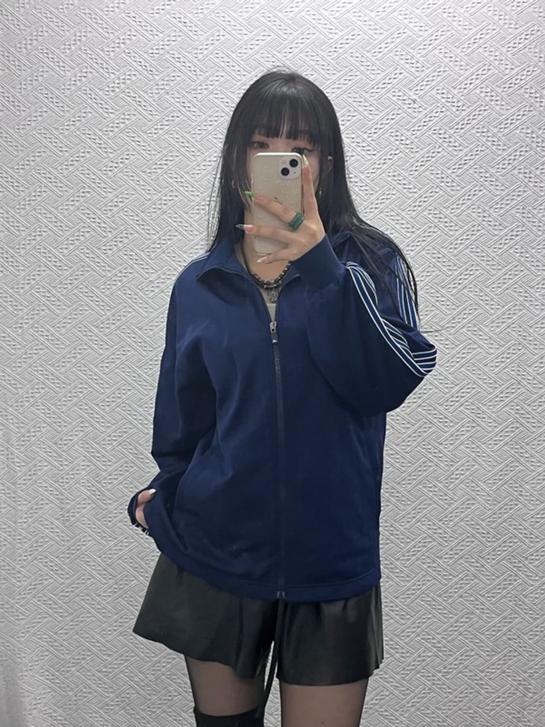 아디다스 재팬 올드스쿨 오버핏 트랙탑 져지 집업 S C09119 상품이미지2