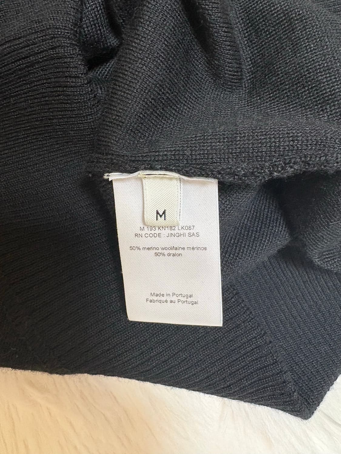 르메르 크루넥 울 니트 스웨터 블랙 / M 상품이미지3