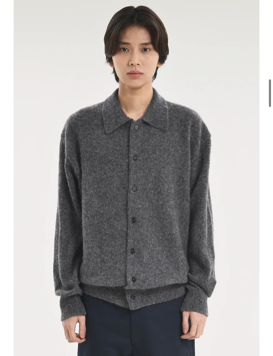 [4] 차콜, 브라운야드 알파카 니트 가디건 상품이미지2