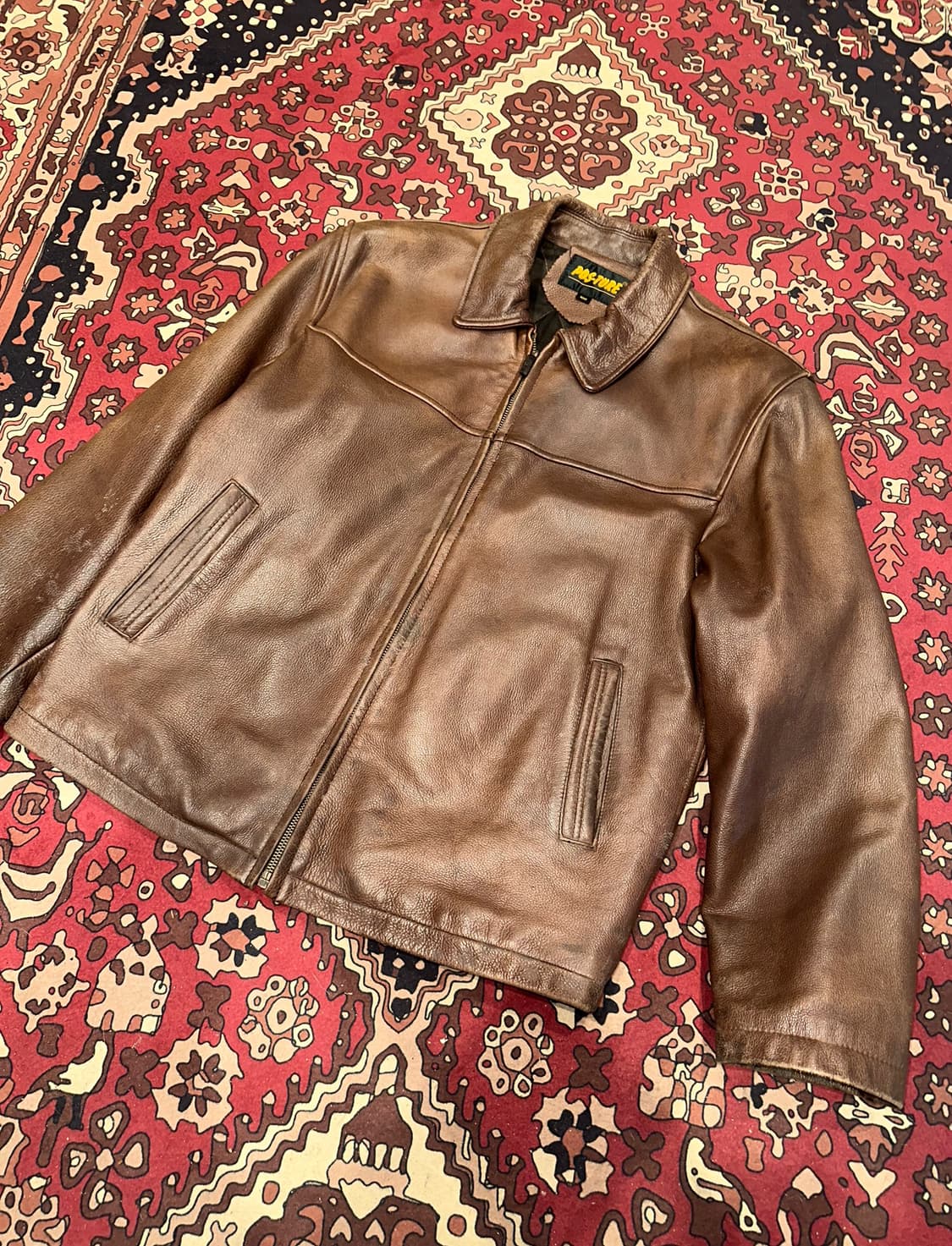 ( L ) 워크웨어 아메카지 스포츠가죽 가죽자켓 아메카지 밀리터리 상품이미지2