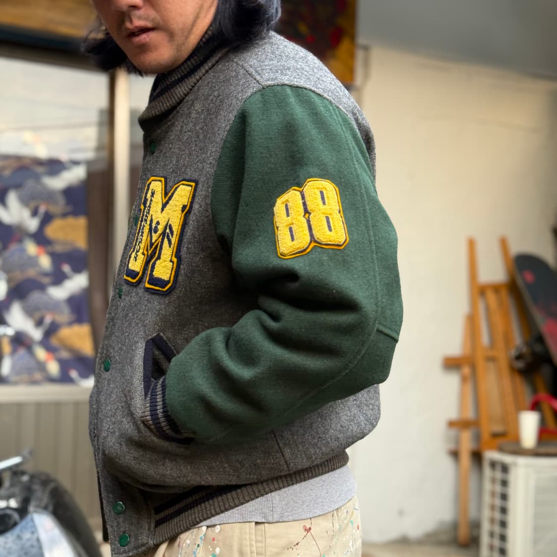 맥그리거 패치 바시티자켓 L 상품이미지9