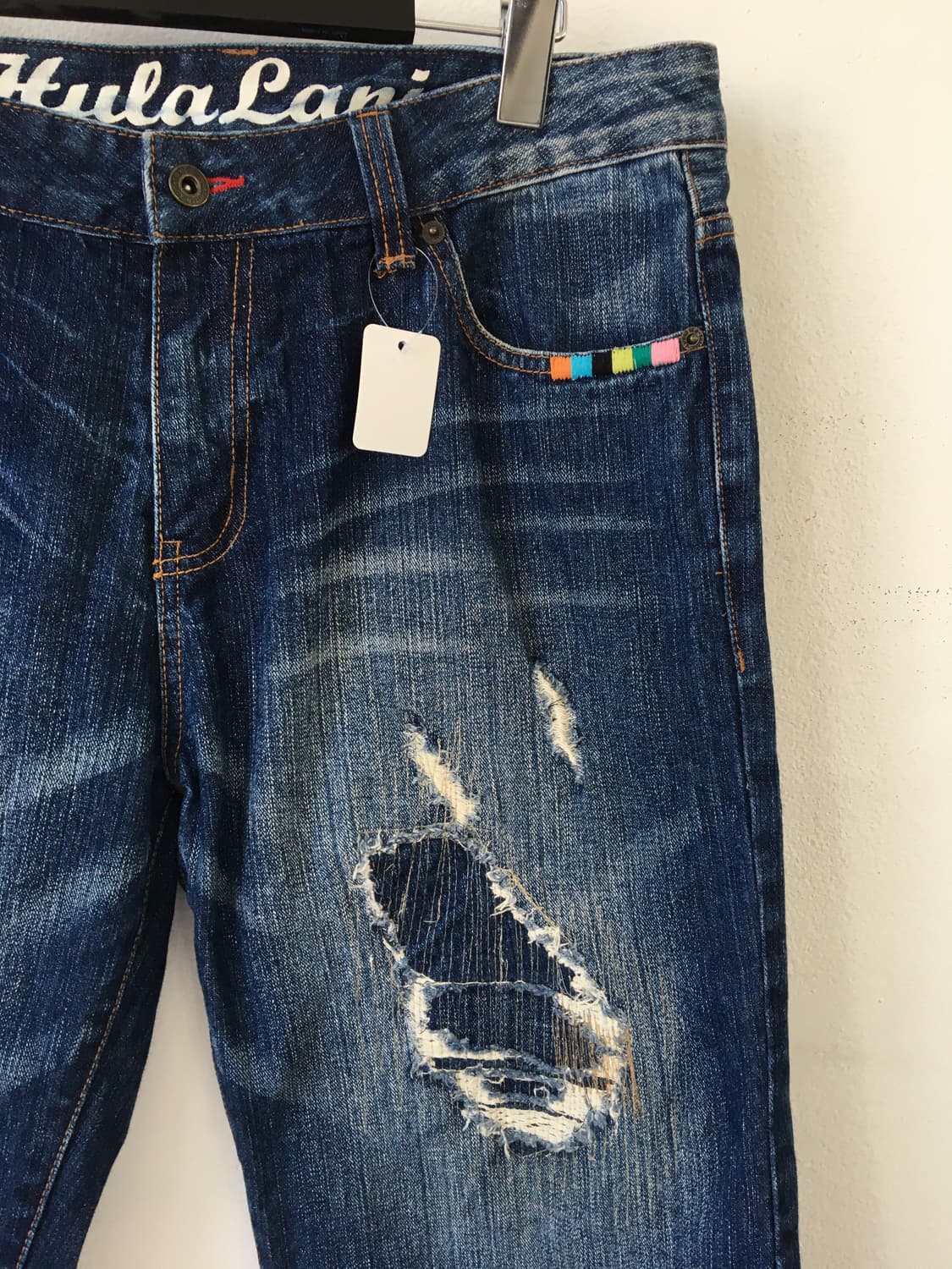 Damage point denim half pants 상품이미지6