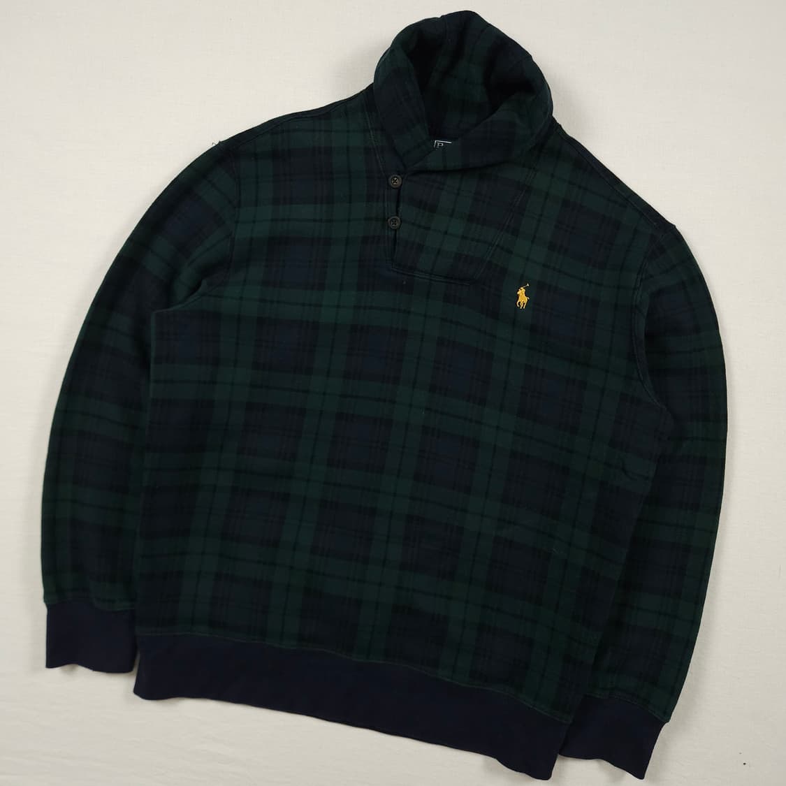 L(100)폴로 랄프로렌 타탄체크 숄더넥 니트 상품이미지2