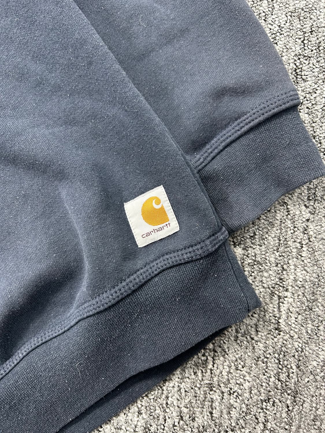 칼하트 네이비 미드웨이트 맨투맨 S 상품이미지8