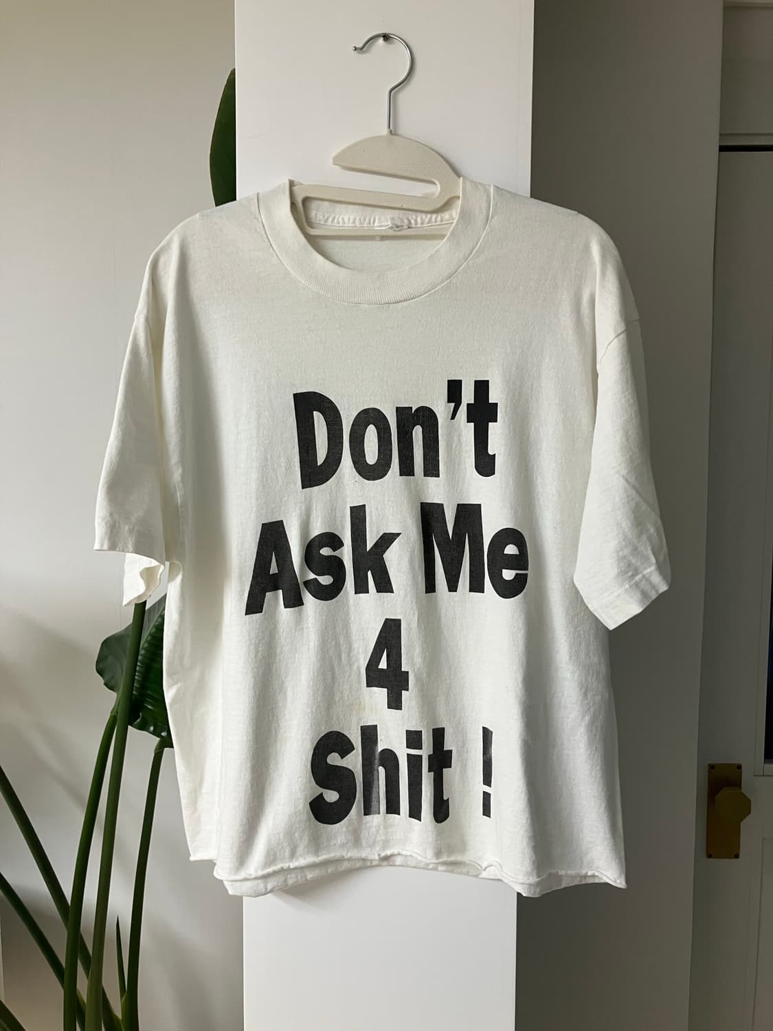90s 타이포 미제 싱글스티치 티셔츠 로에베 i told ya 상품이미지1