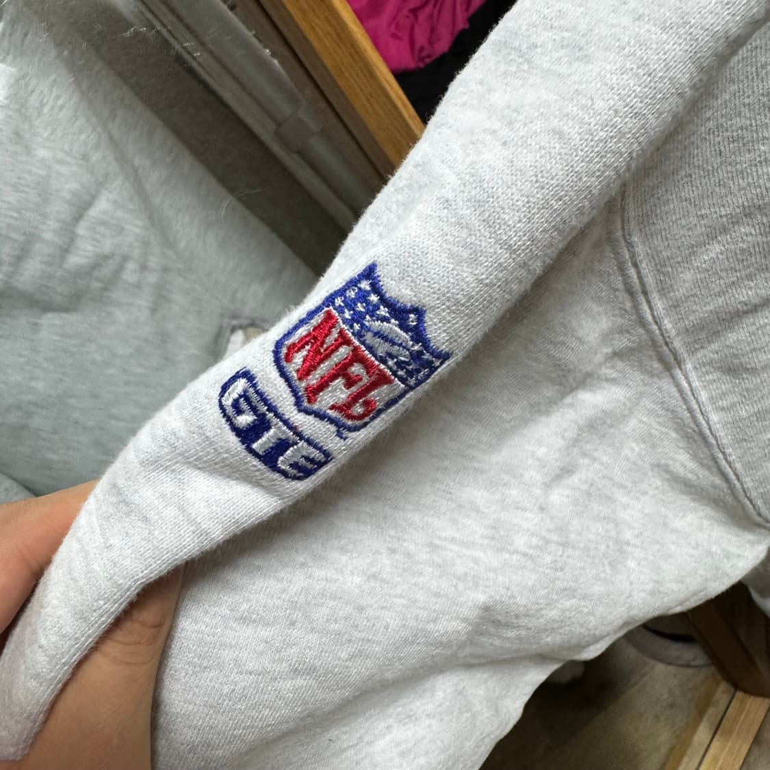 90s 빈티지 엘엘빈 x 러셀 어슬레틱 하프집업 L 상품이미지4