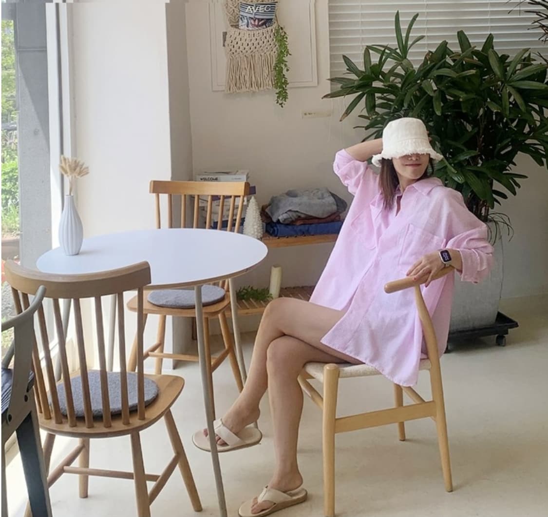 박시핏 시어서커남방 지지미남방 상품이미지4