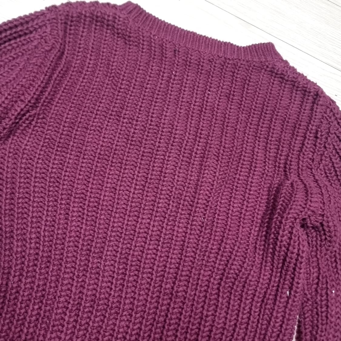 노티카 케이블 니트 스웨터 버건디(m) 상품이미지7