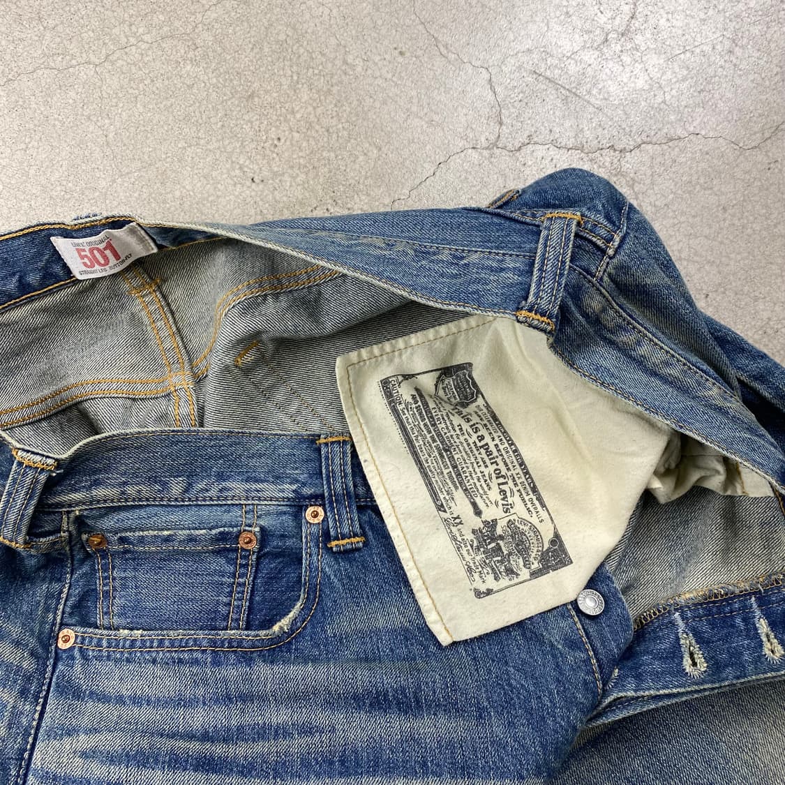 리바이스 501 레드 탭 워싱 진 (36) 상품이미지9