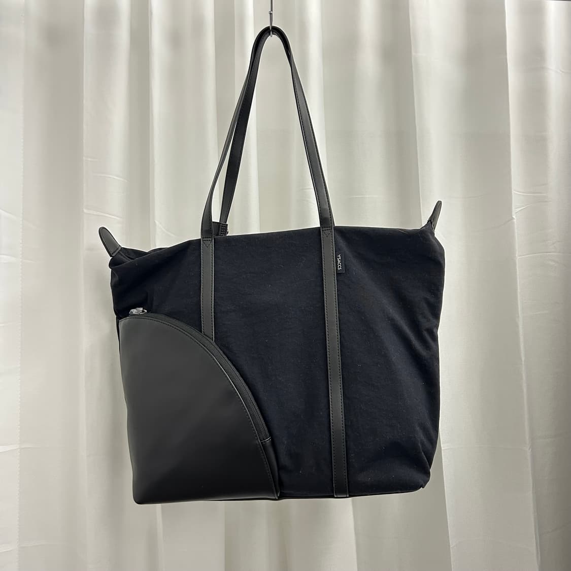 요지 야마모토 YSACCS 레더 나일론 토트백  상품이미지1