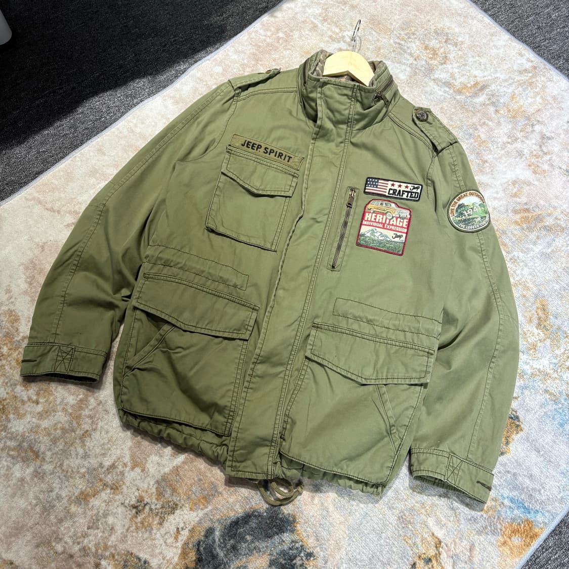 Jeep 빈티지 패치 야상 자켓 상품이미지1