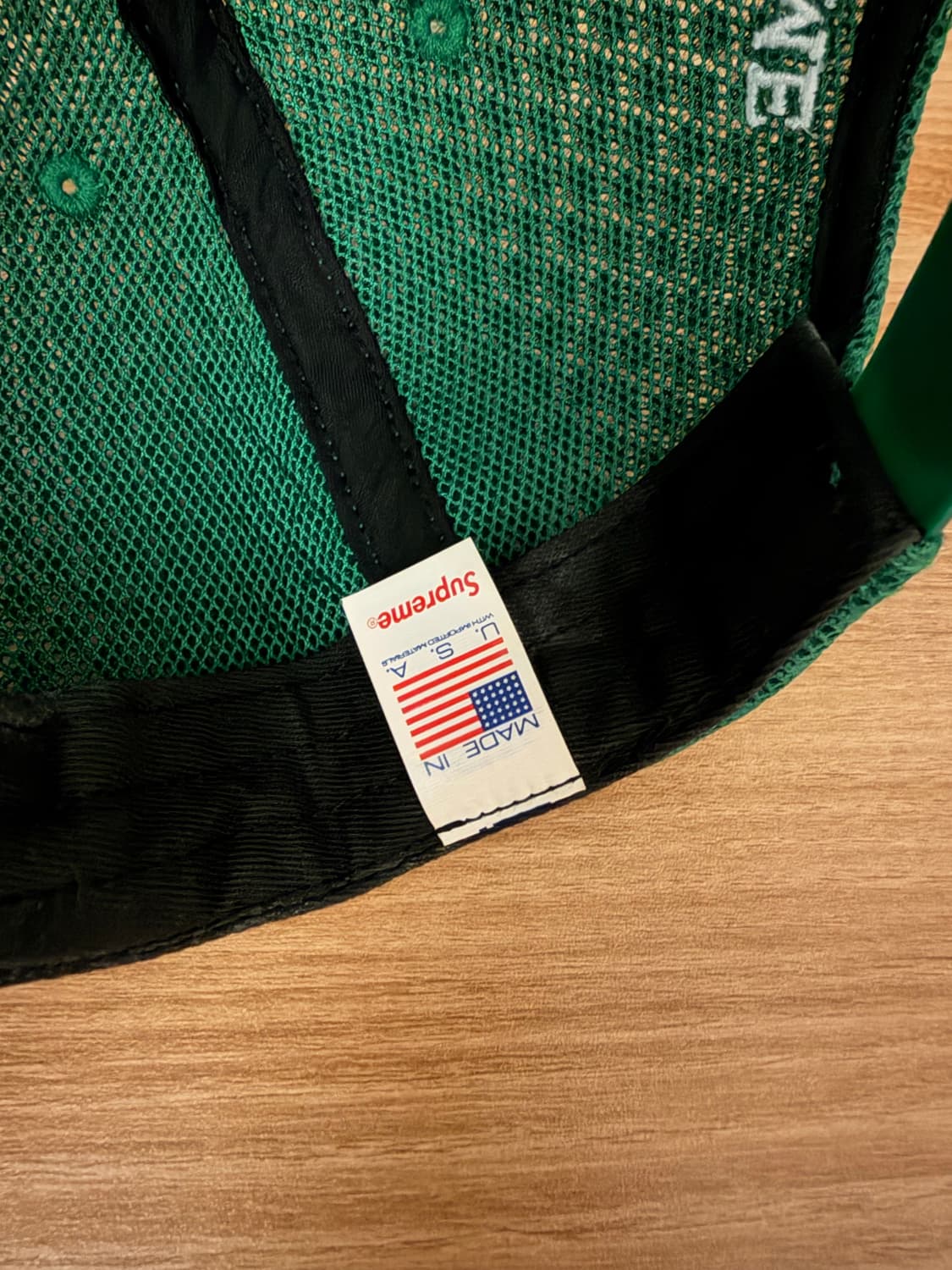 슈프림 클래식로고 메쉬캡 그린 상품이미지5