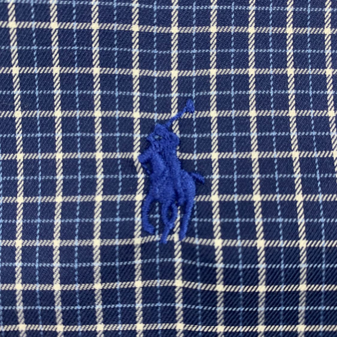 폴로 랄프로렌 포니로고 네이비 체크 셔츠 상품이미지3