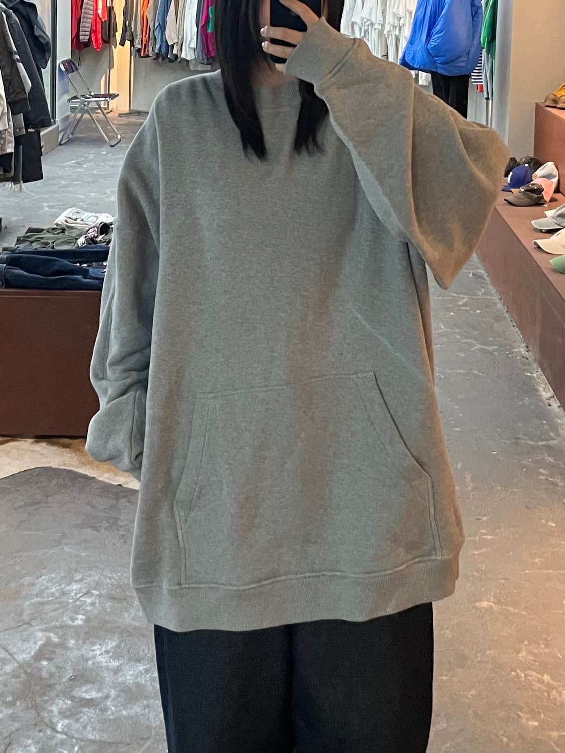 와이 프로젝트 그레이 후드티 H2174 상품이미지3