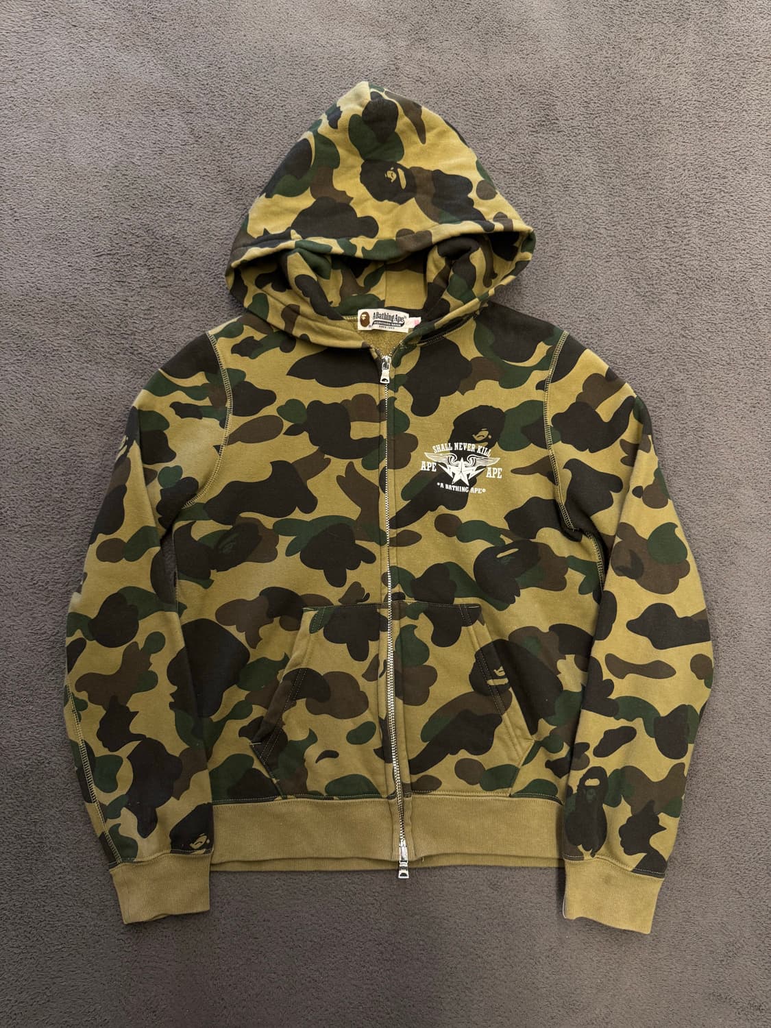 베이프 1st 카모 후드집업 처분  상품이미지1