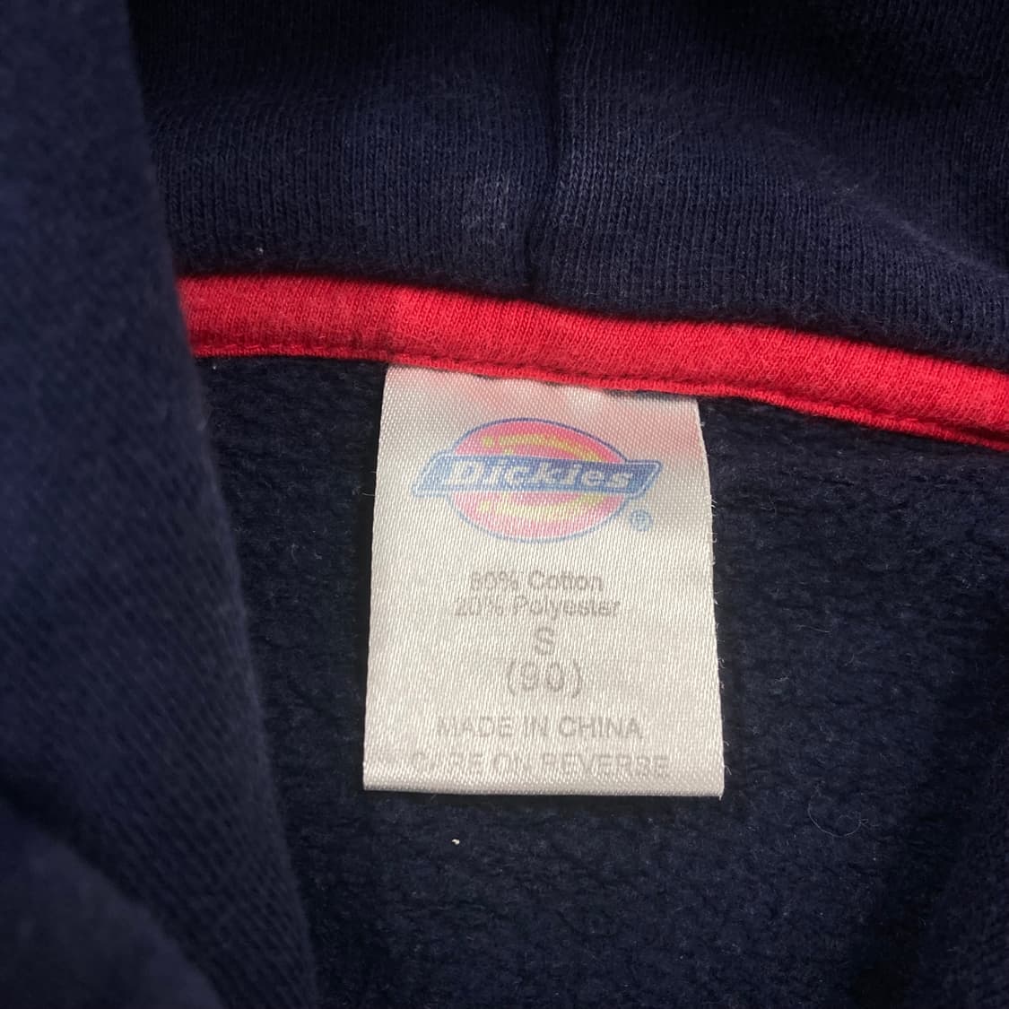 디키즈 네이비 컬러 스펠아웃 빅로고 후드티 상품이미지3