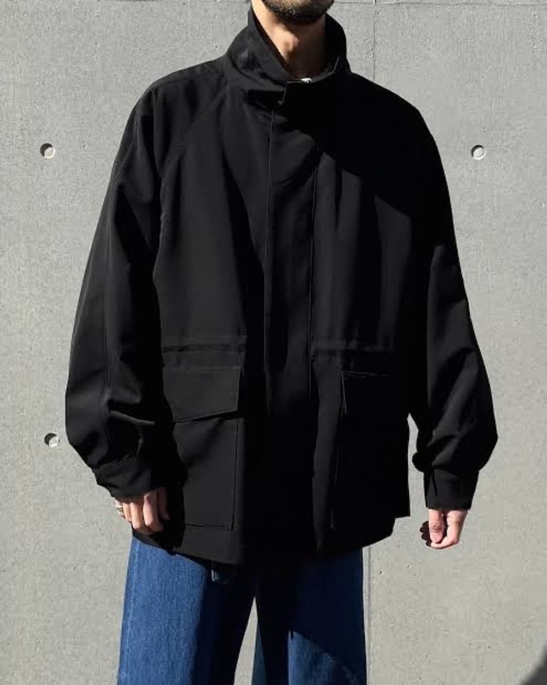 오라리 25ss 하이넥 블루종 블랙 5 상품이미지1