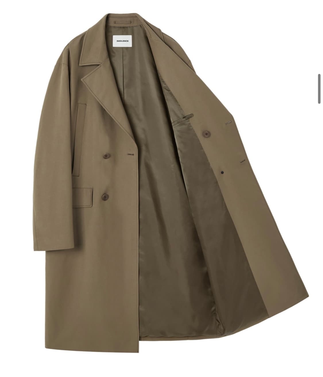 (새상품) 인사일런스 코튼 더블 코트 샌드 브라운  상품이미지2