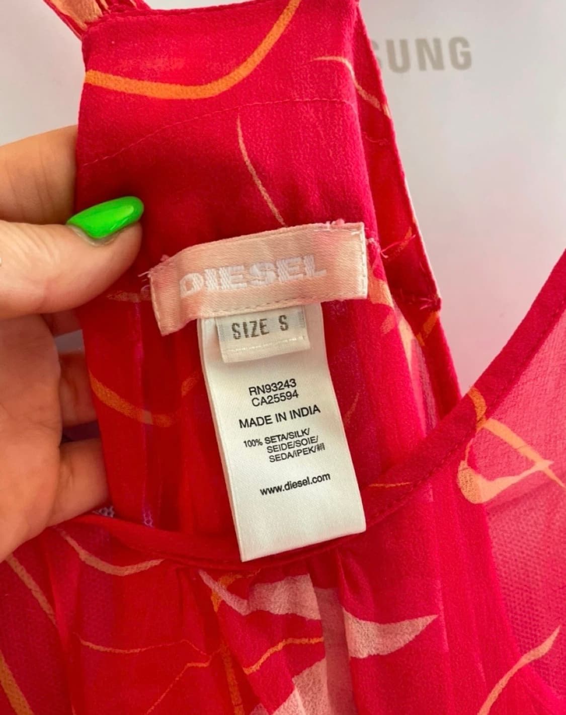 디젤 실크원피스 상품이미지4