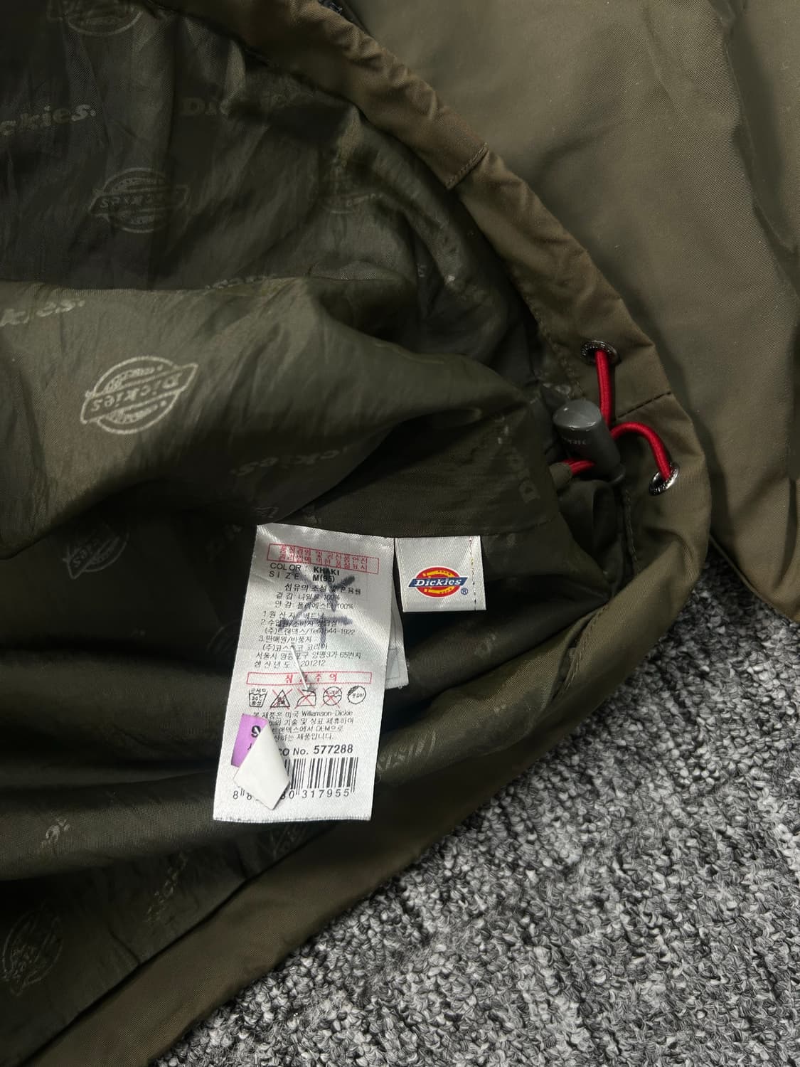 디키즈 카키 야상 바람막이 자켓 M 상품이미지8