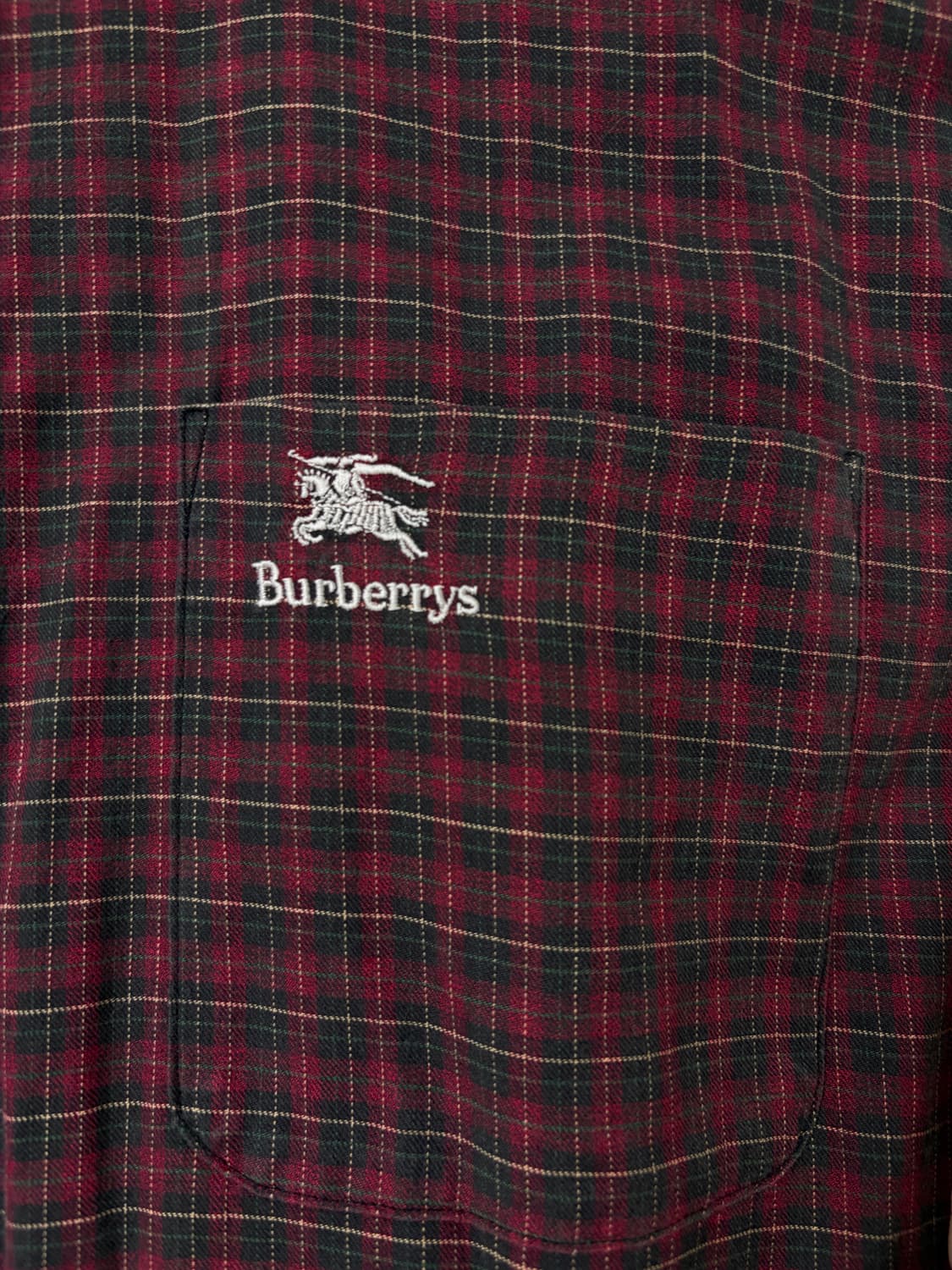 90s Burberrys tartan check shirt L 상품이미지3