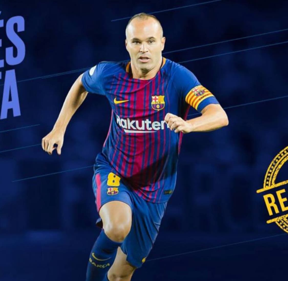 17-18 바르셀로나 홈 이니에스타 마지막 시즌 유니폼 M사이즈 상품이미지8