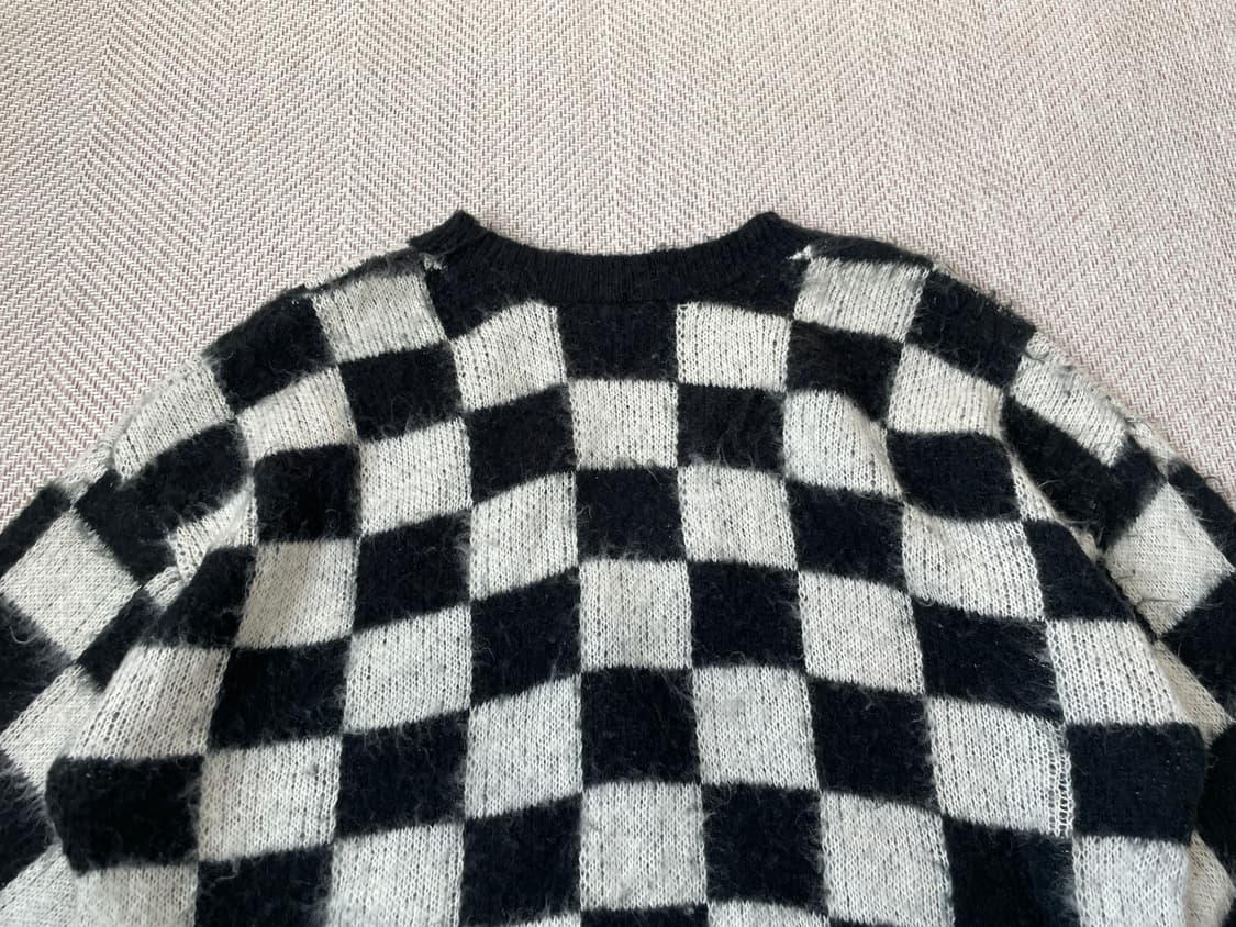 Youance 모헤어 체크보드 가디건  J03723 상품이미지7