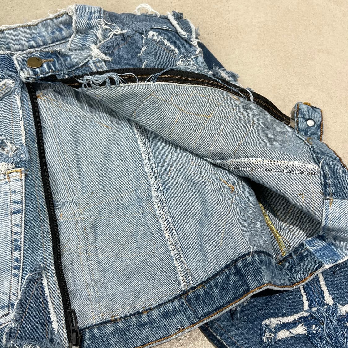 커스텀 데님 크롭자켓 s10036 상품이미지3