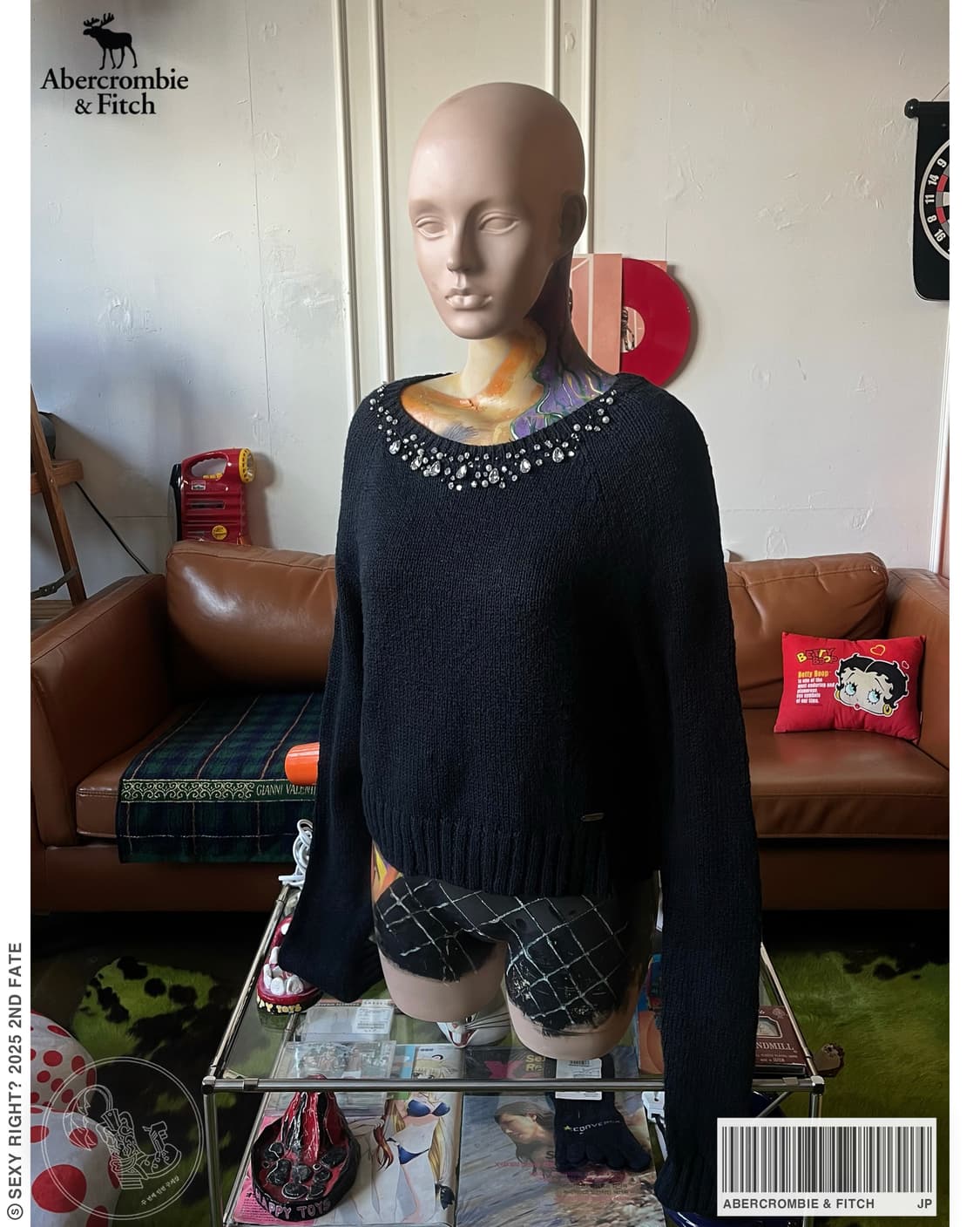 Abercrombie & Fitch Jewelry Trim Knit 상품이미지1