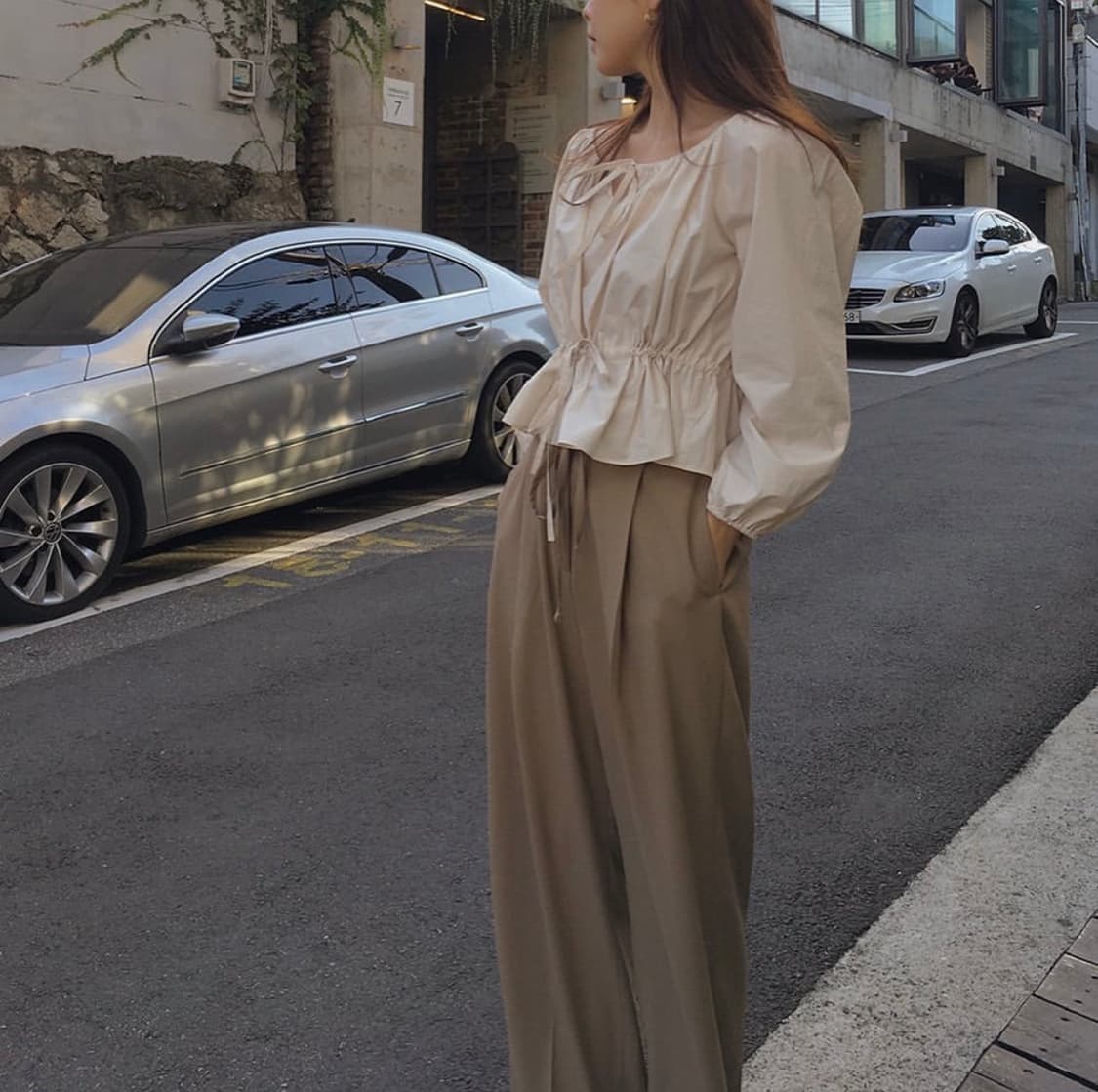 매니매니모드 bol 르 모아 블라우스 아이보리 상품이미지2