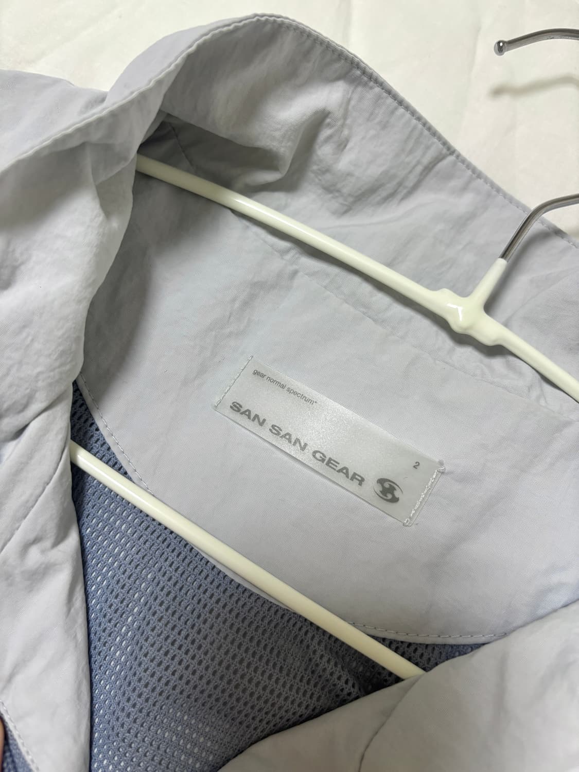 산산기어 바람막이 2 / 반택 가능 / 슬래시 지퍼 자켓 라이트그레이 상품이미지6