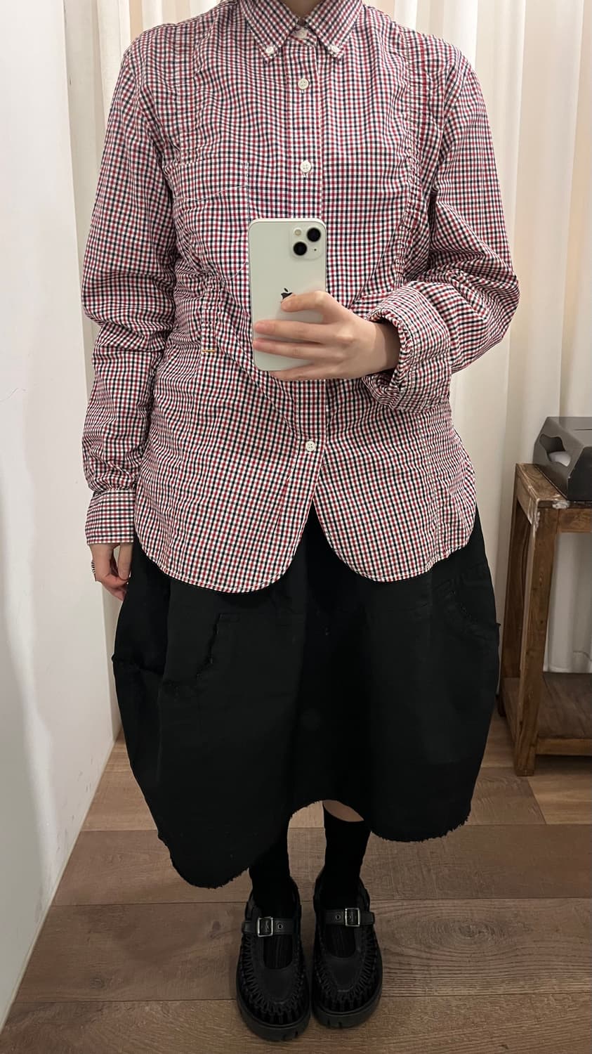 Shirring Check Shirts 상품이미지2