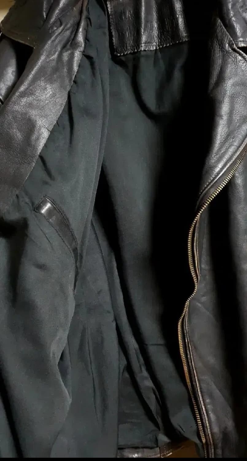 차심 소가죽 독일 벨티드 라이더자켓 상품이미지3