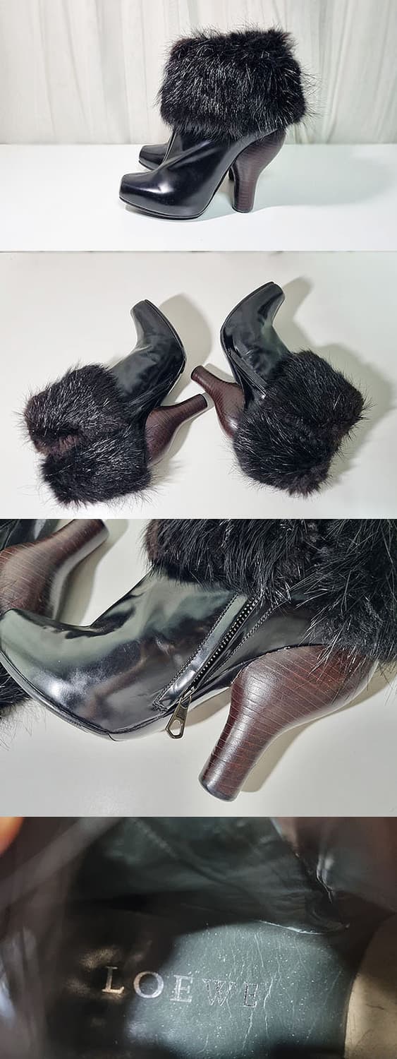 로에베 밍크퍼 앵글부츠 230 상품이미지4