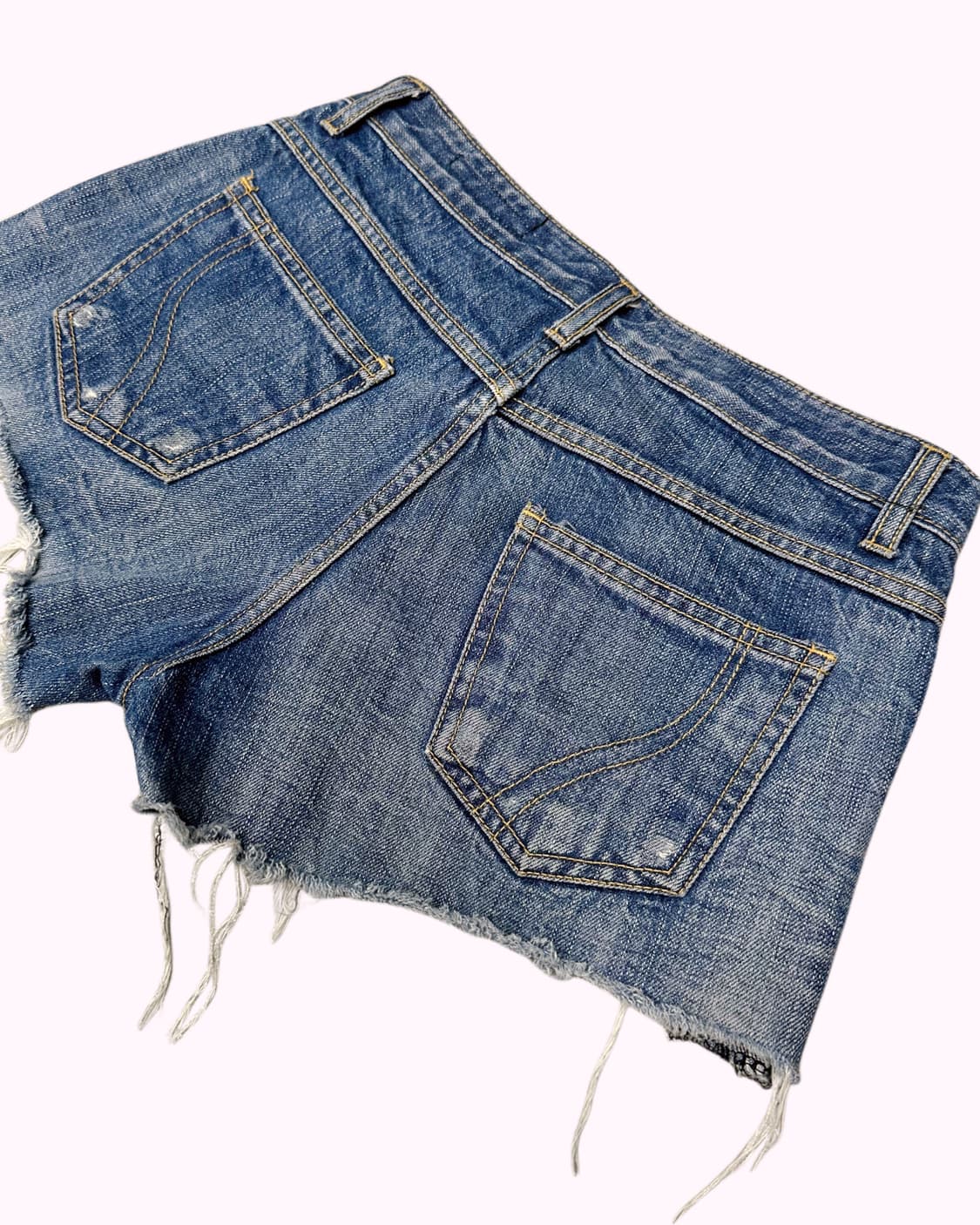 distressed denim hot pants 상품이미지5