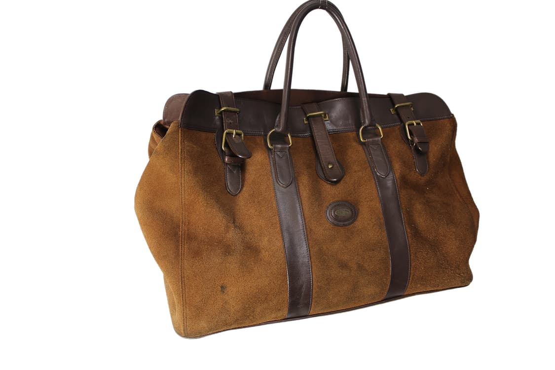 1990s USA CHARLIE’S HEIR 찰리스허 스웨이드 보스턴백 상품이미지1