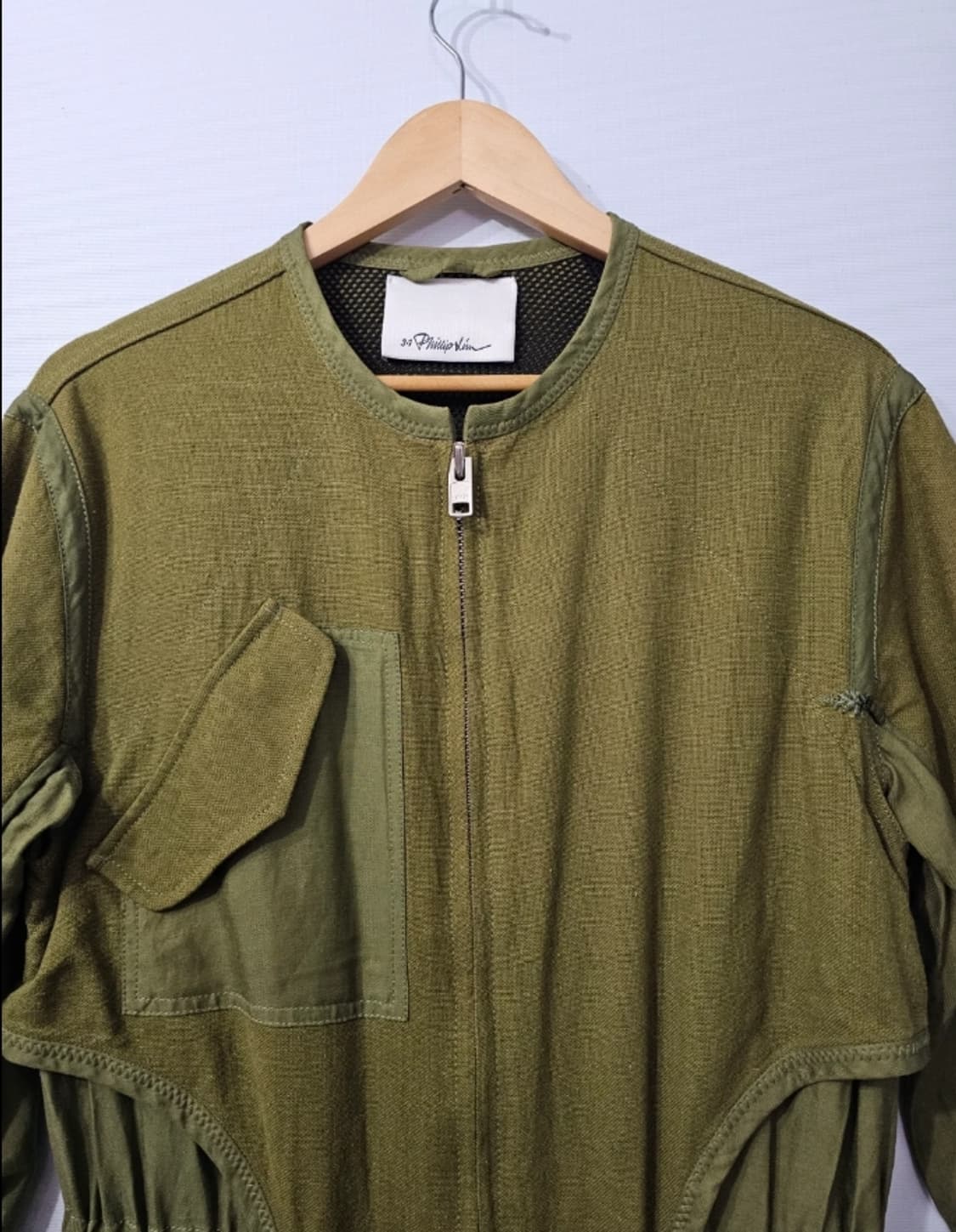 3.1 필립 림 그린 캔버스 아노락 롱코트 ~66 상품이미지5