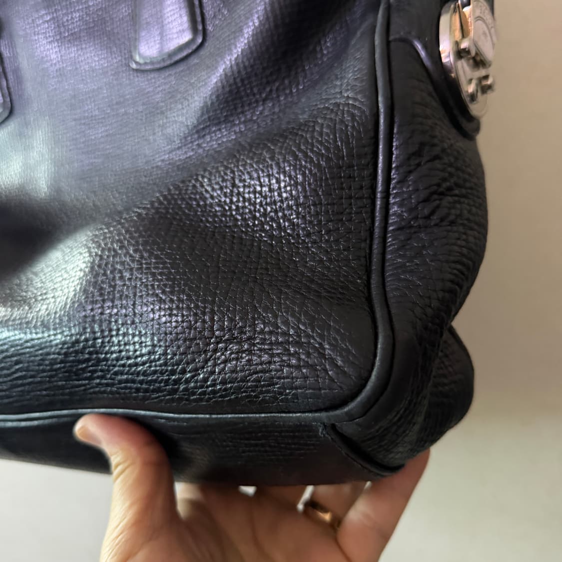 발리 버클로고 통가죽 브리프케이스 서류가방 토트 상품이미지6