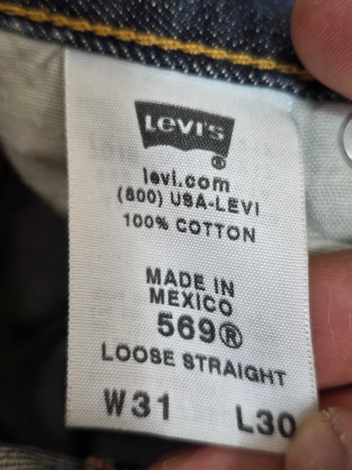 빈티지 리바이스 569 루즈 스트레이트 31 상품이미지9