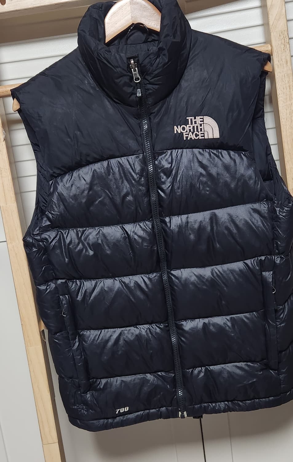 노스페이스 700 눕시 블랙 패딩 조끼 베스트 자켓 상품이미지3