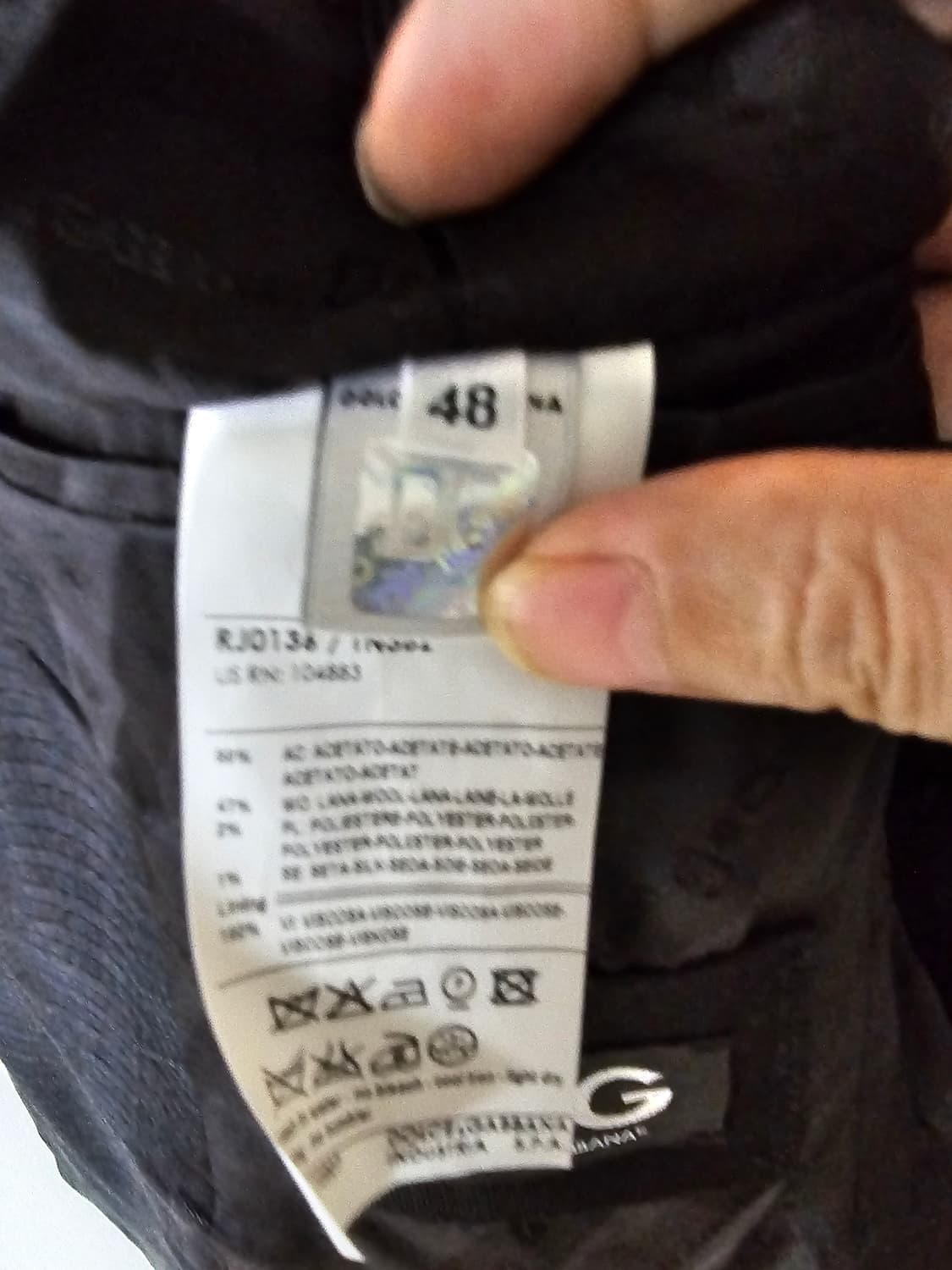 돌체앤가바나 블랙 숄카라 자켓(48/95~100) 상품이미지9