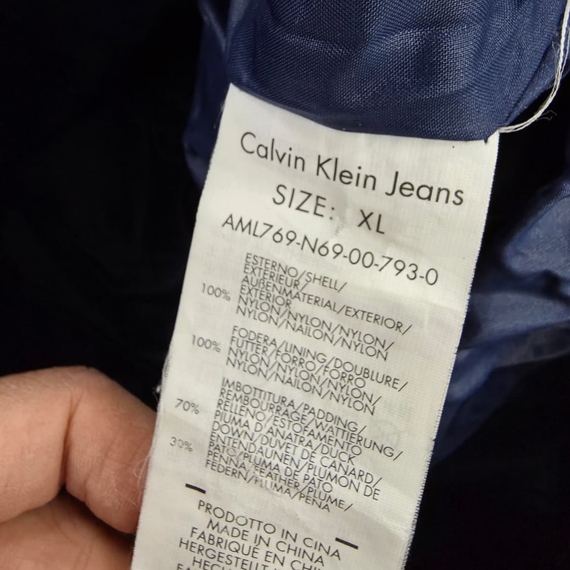 [XL] 캘빈클라인 진스 다운패딩 0129J1 상품이미지4