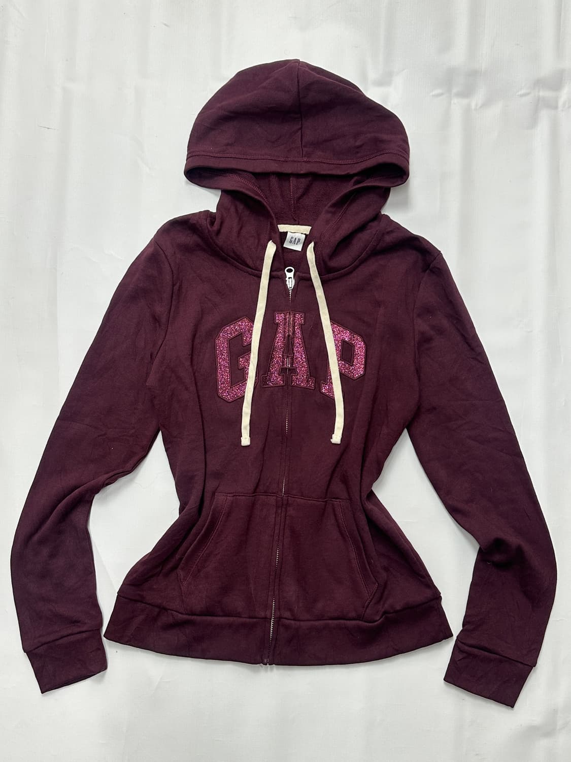 🔮재팬Gap 버거디 퍼플 후드집업🔮 그런지 괴짜 아우터 후디 상품이미지2