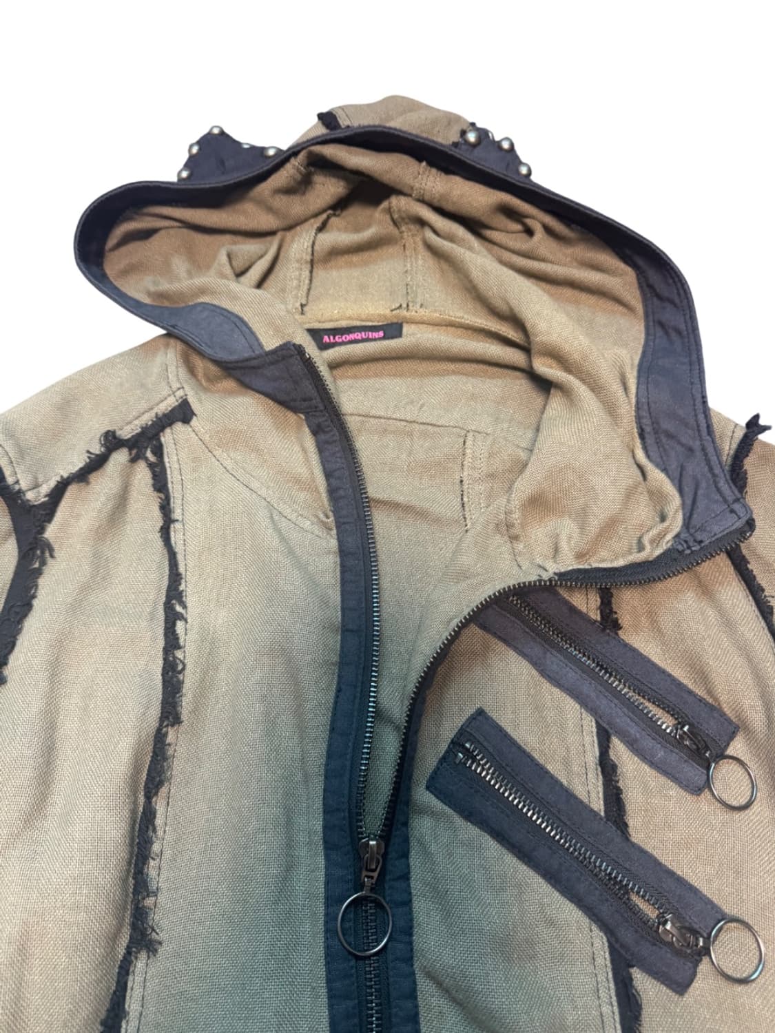 ALGONQUINS Zipper Detail Long Hoodie Jac 상품이미지2