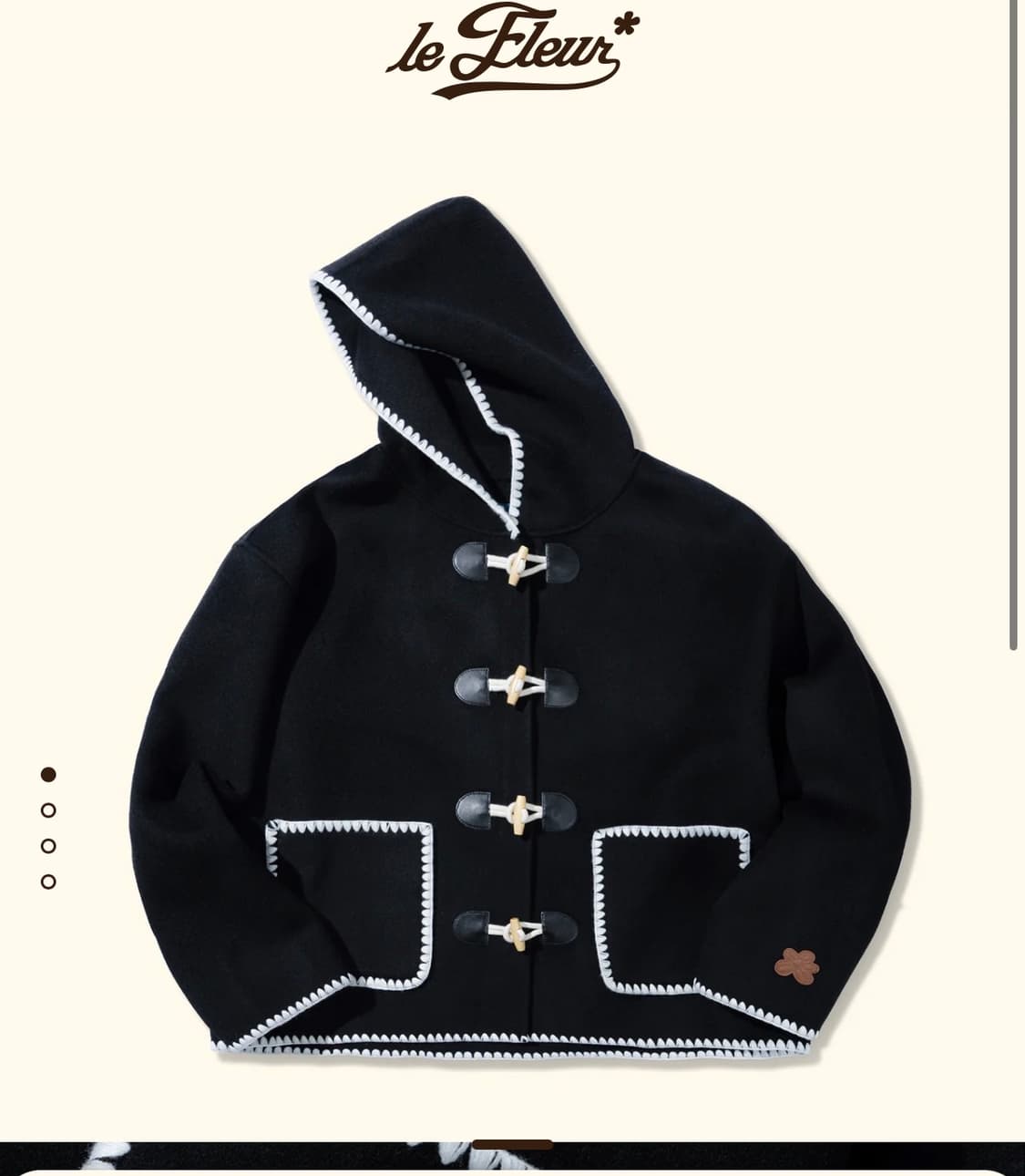 골프 르플레르 떡볶이 코트 자켓 BLANKET JACKET BLACK 상품이미지1