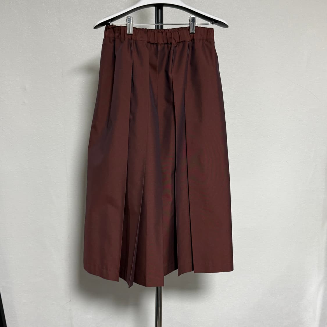 19ss 꼼데가르송 꼼데가르송 와인색 플리츠 스커트 s 상품이미지1