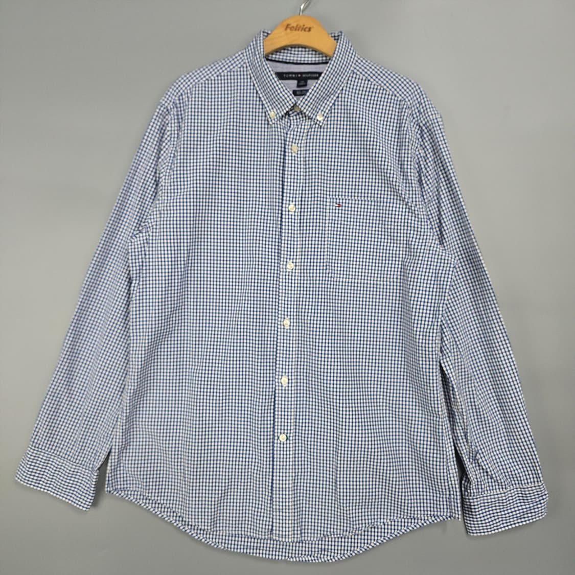 타미힐피거 80수 2PLY 체크 셔츠 L (100-105) 상품이미지1