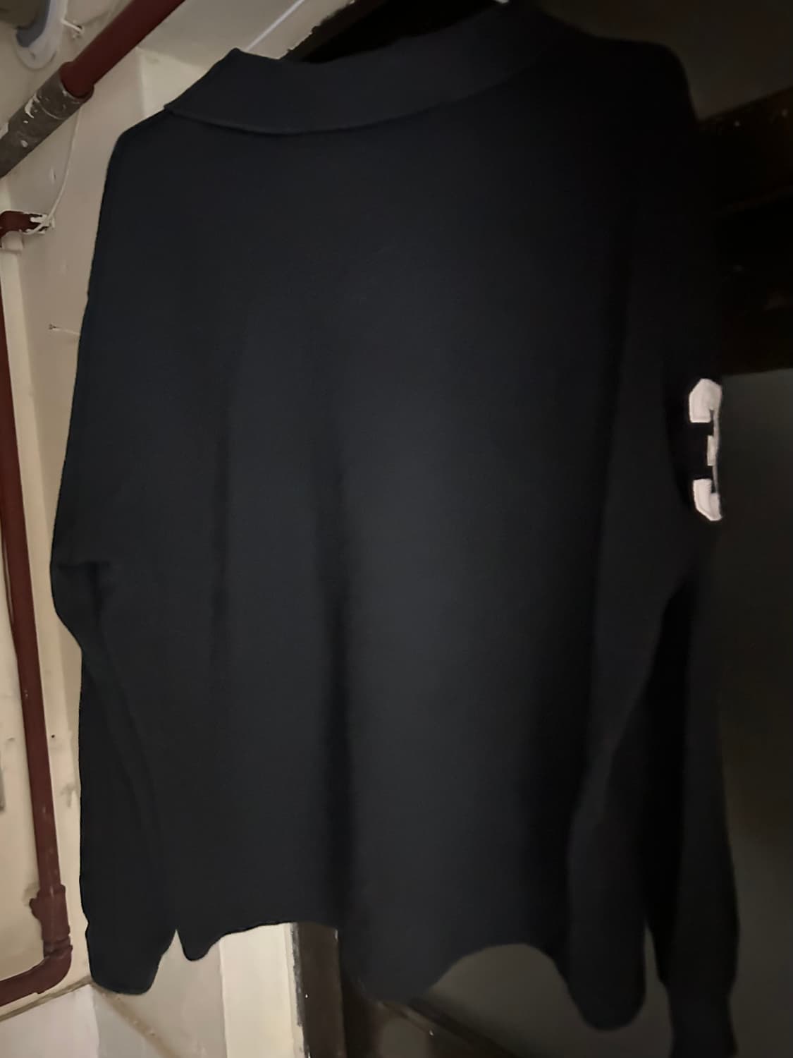 *Rare* 2000s 폴로 치프키프 빅포니 블랙 카라 롱슬리브  상품이미지2