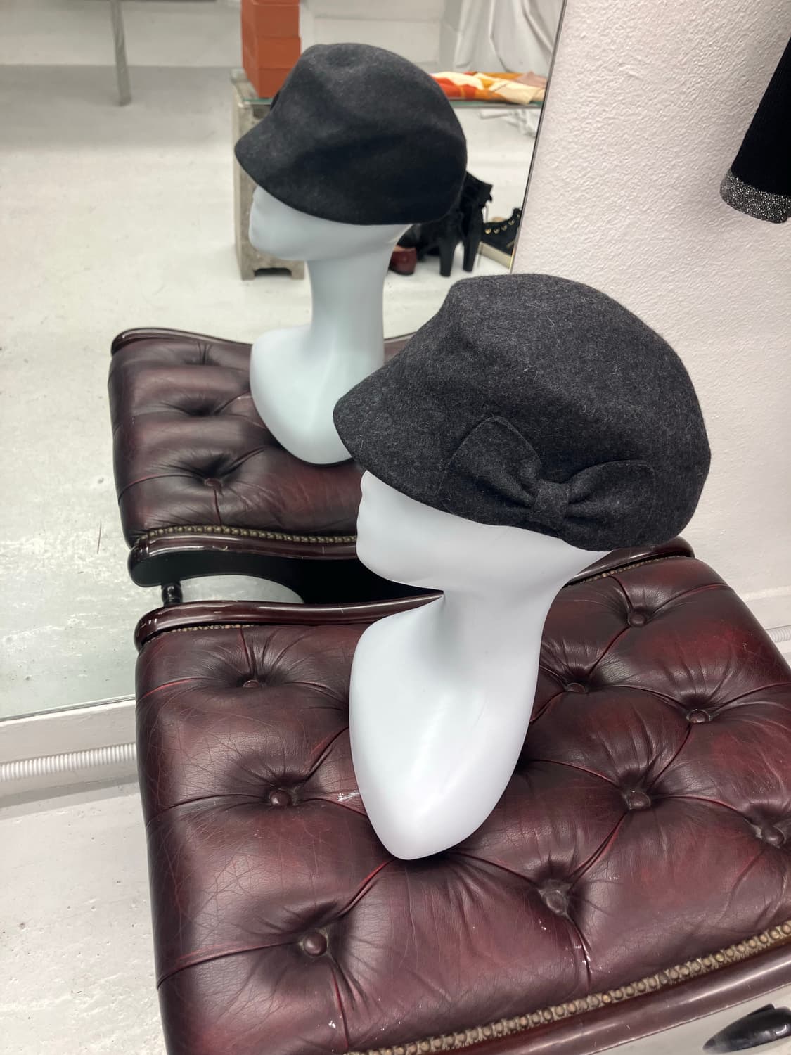 리본 울 리딩캡 상품이미지1