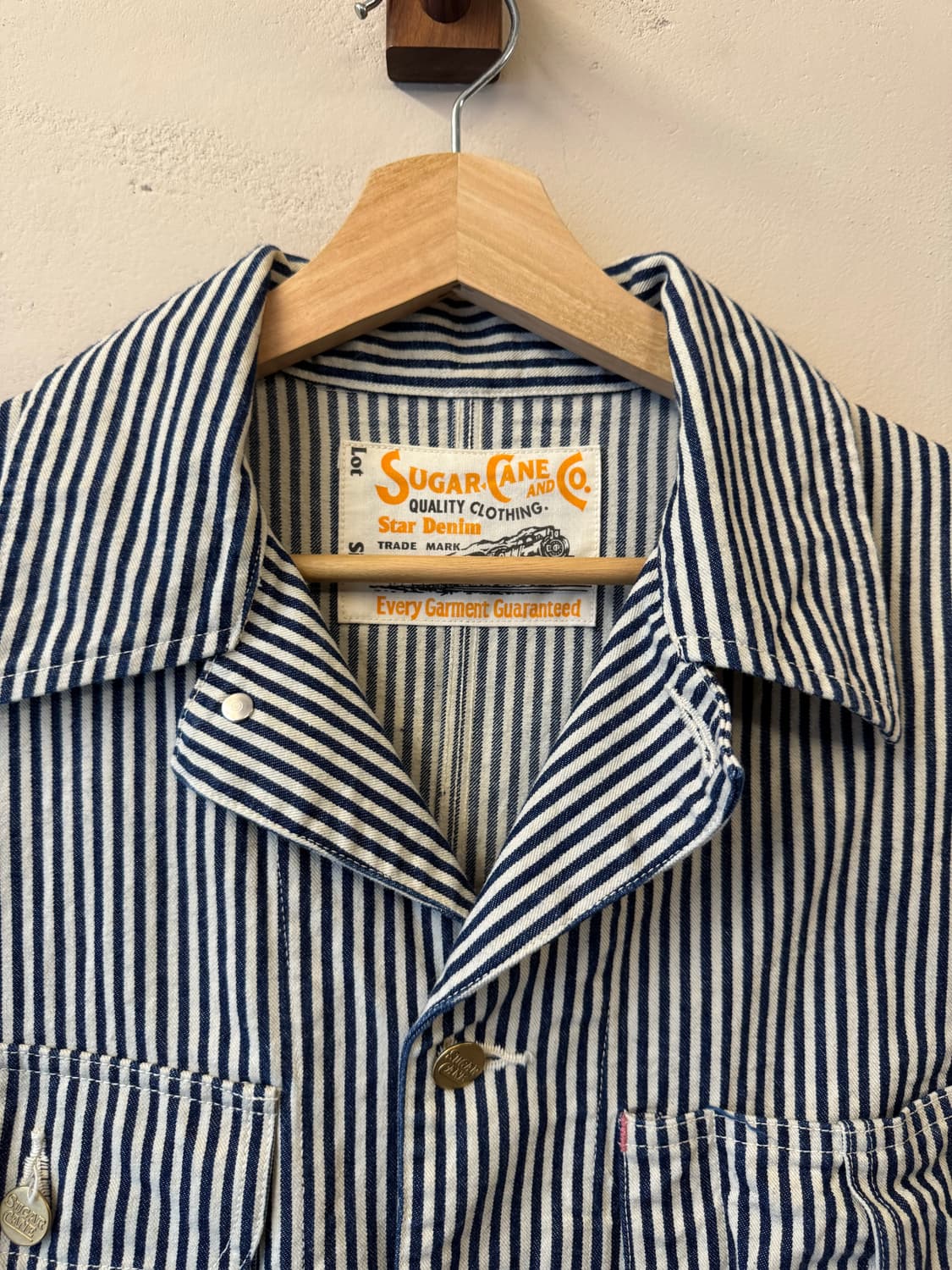 Sugar cane 히코리 스트라이프 워크 자켓 상품이미지2